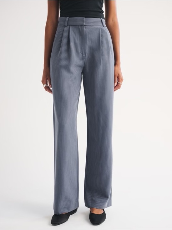 Abercrombie & Fitch Pants - NWT Abercrombie & Fitch Sloan Tailored Wide-Leg Dress Pants in Gray